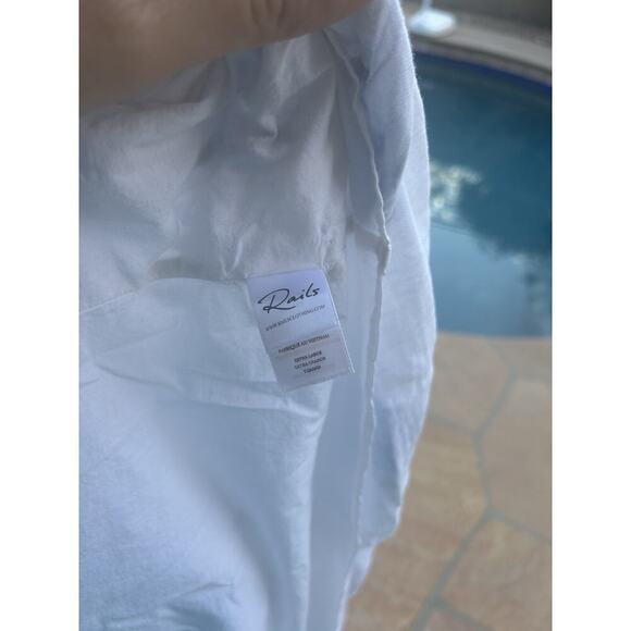 Rails Amaya Dress Cascade Tie Dye Blue White A Line Casual XL $188 - Picture 7 of 8